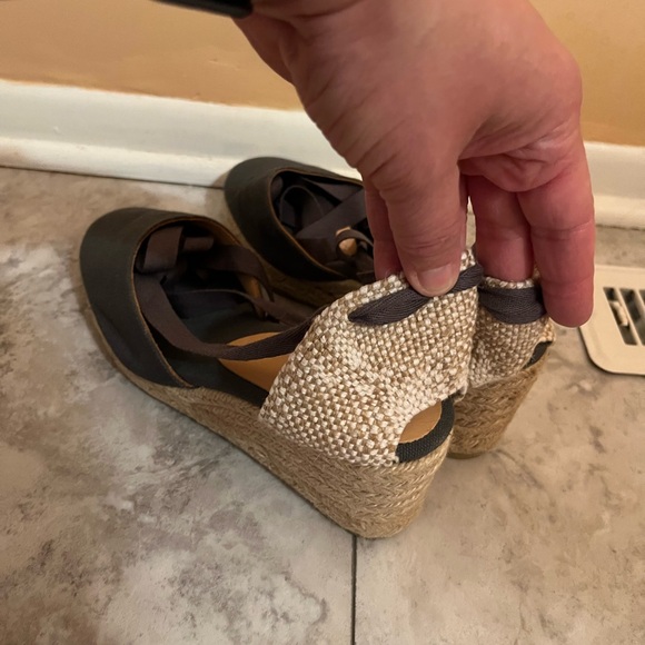 Castaner Chiara Gray Canvas Wedge Espadrilles - Picture 9 of 9